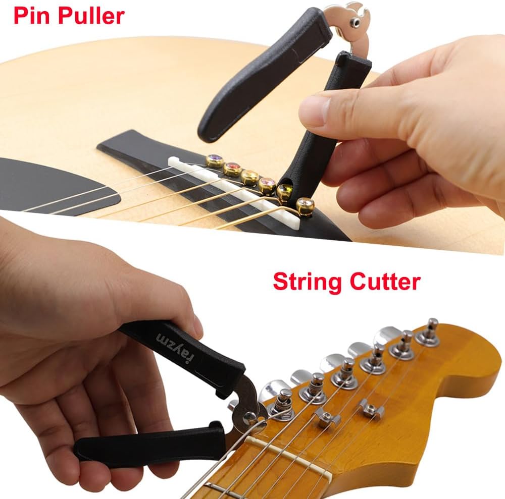 thumbnail image 2 of Aazon.co: 24pcs Guitar Bridge Pins With Bridge Pin Puller Reover 2 of 14